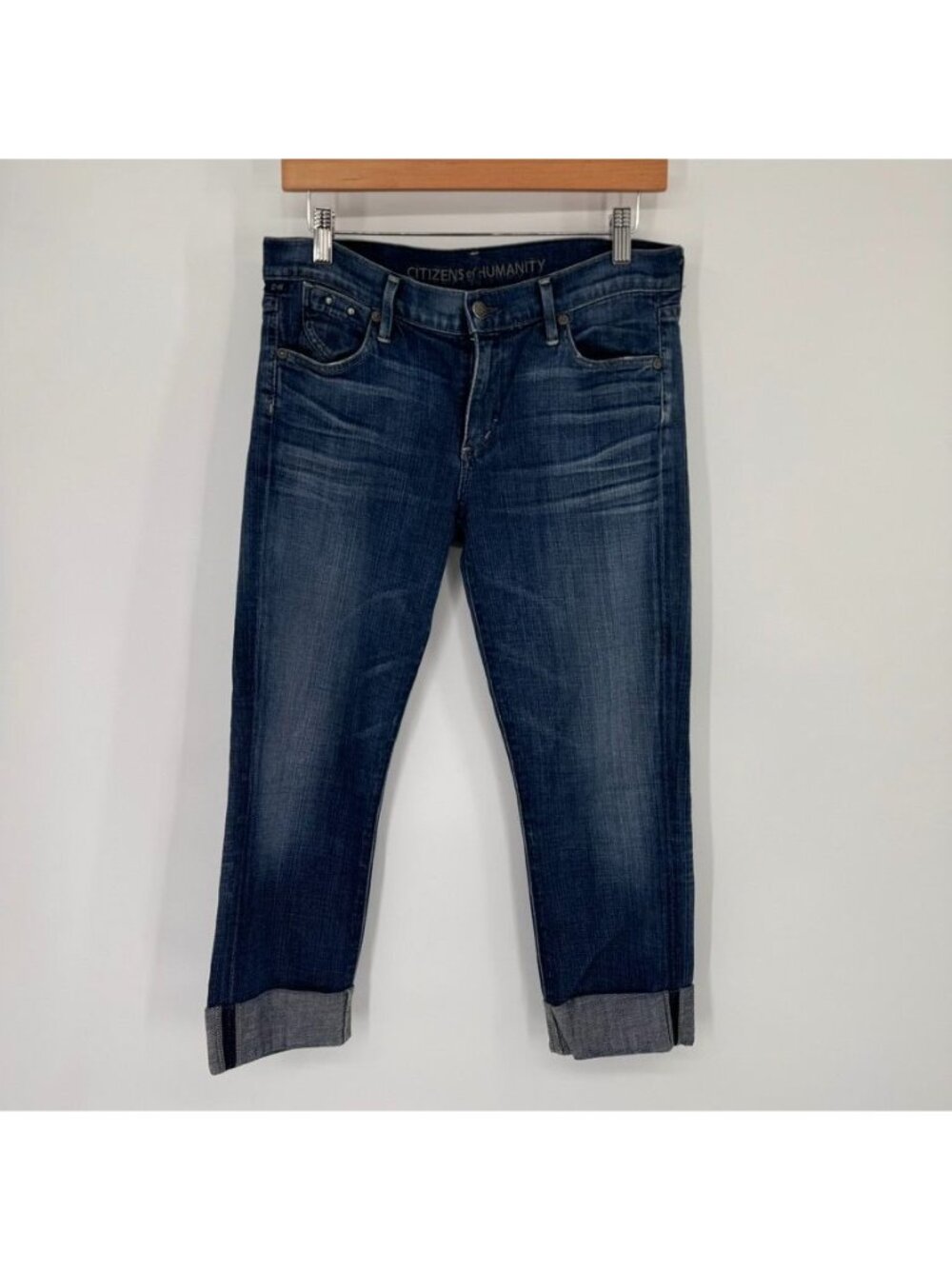 Citizens Of Humanity Womens Dani Cropped Straight Leg Jeans Size 29 Denim Blue - Picture 4 of 16